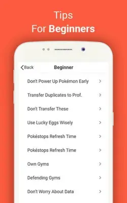 Pokemon Go Guide android App screenshot 1